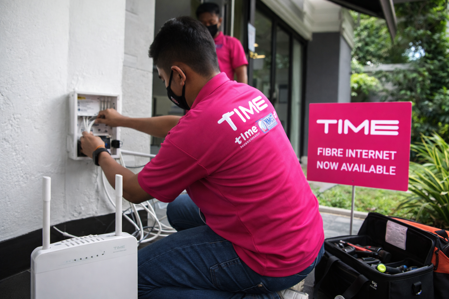 time fibre installation service